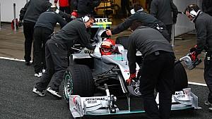 4. Tag: Hamilton mit Bestzeit - Schumi & Vettel bleiben liegen