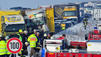 80 Verletzte bei Massenkarambolage auf der A8