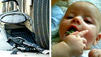 26-Tonner &uuml;berrollt Kinderwagen - Baby unverletzt