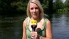 RTL-Reporterin Angela Malsbender vor Ort