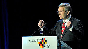 Bilanz: ein Jahr Bundespräsident Christian Wulff Der jüngste Bundespräsident der deutschen Geschichte.