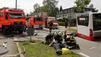 Zusammensto&szlig; zwischen Feuerwehr und Bus - zwei Tote