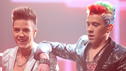 DSDS 2012 Kandidaten Luca Hänni und Daniele Negroni im DSDS Finale