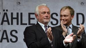 Wahlkampf-Endspurt in Schleswig-Holstein Wolfgang Kubicki und Christian Lindner.