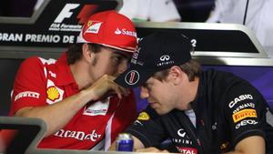 Spanien-GP: Ferrari und Alonso überraschen mit Platz 1 Fernando Alonso, Sebastian Vettel, Formel 1