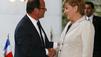 Handschlag statt K&uuml;sschen: Hollande besucht Merkel