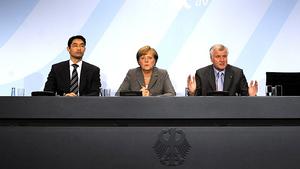Klärendes Gespräch im Kanzleramt Koalitionsgipfel Merkel Seehofer Rösler