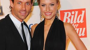 Alena Gerber und ihr Verlobter Sven Hannawald