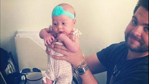 Jack Osbourne mit seiner Tochter Pearl Clementine