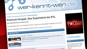 Die Premiumgruppe "Das Supertalent" gibt's auch bei wer-kennt-wen