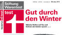 Stiftung Warentest Oktober 2012