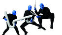 Blau, blauer, "Blue Man Group"