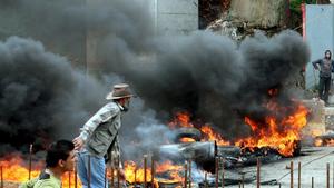 Wieder Tote und Gewalt im Libanon Libanon Bombenanschlag Bürgerkrieg Syrien