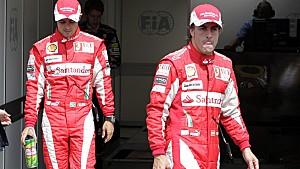 Felipe Massa und Fernando Alonso, Ferrari
