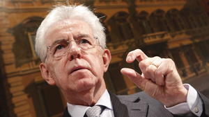 Italien-Wahl: Monti will mit neuem Bündnis der Mitte antreten Monti Italien Wahl