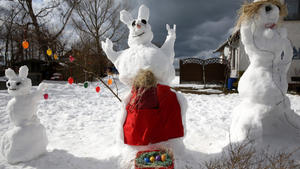 Neuschnee pünktlich zu Ostern: Wann gibt der Winter endlich auf? Neuschnee pünktlich zu Ostern: Wann gibt der Winter endlich auf?