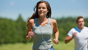 Walken und Joggen im Gesundheitscheck