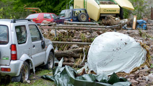 Unwetter löst Schlammlawine aus
