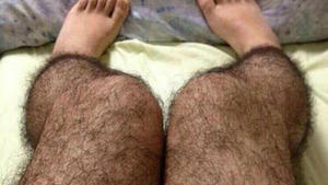 Behaarte Strumpfhosen