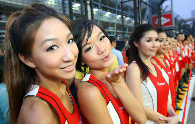 Grid Girls Singapur-GP 2012